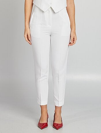 Pantalón recto de tiro alto