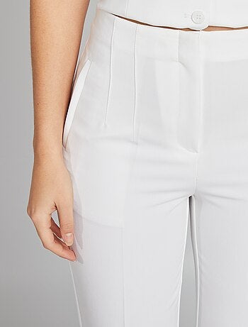 Pantalón recto de tiro alto