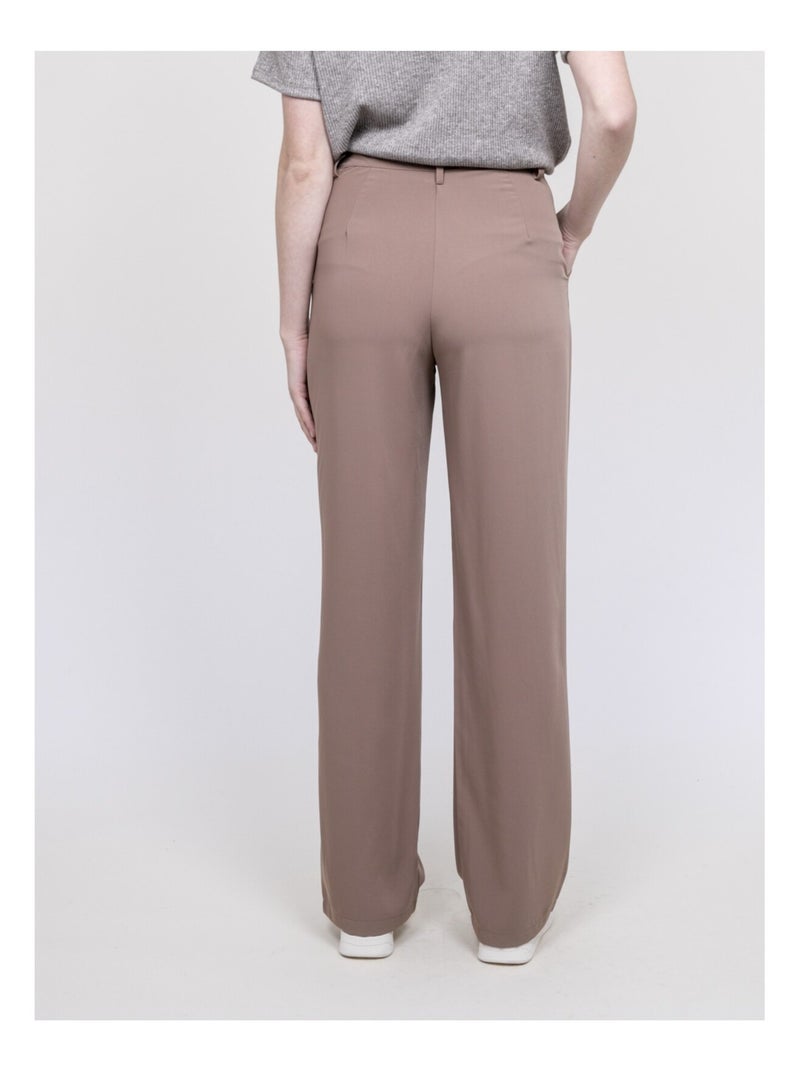 Pantalón recto ELMEDINA Beige - Kiabi