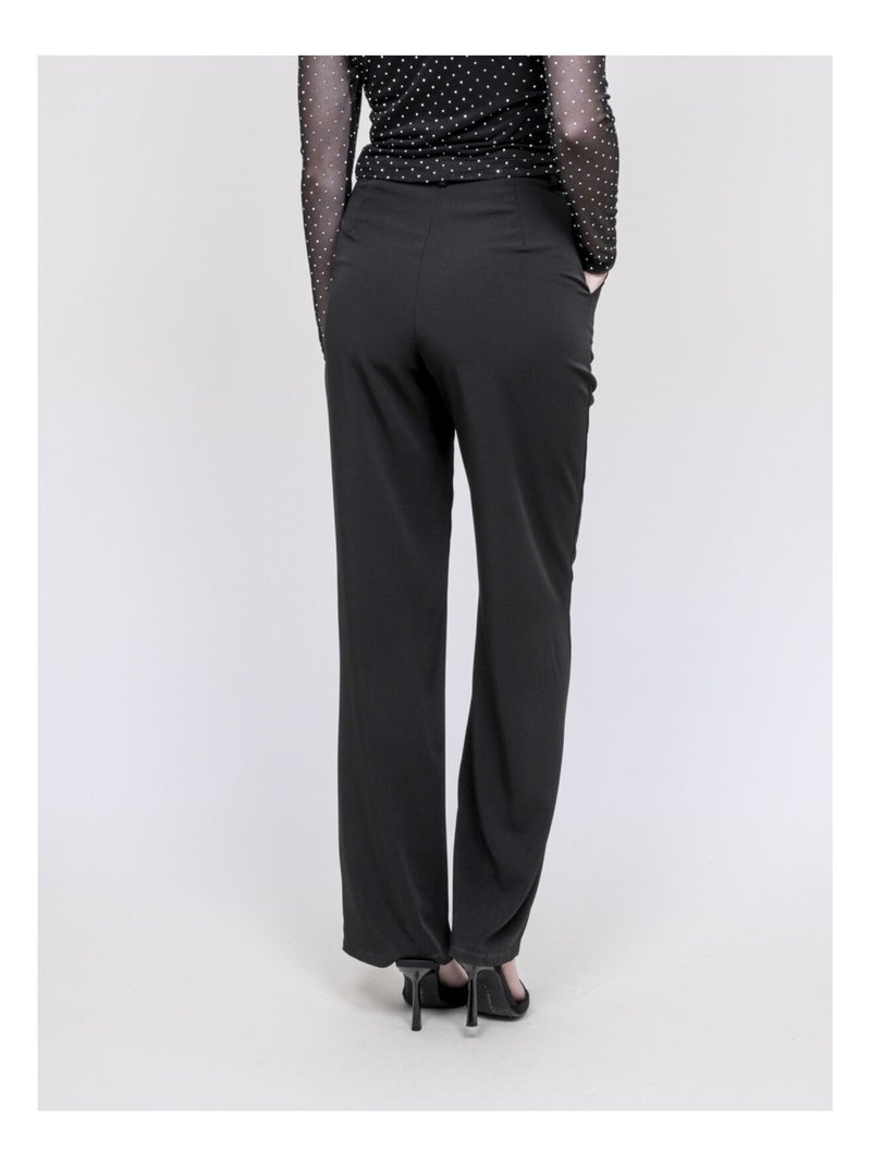 Pantalón recto ELMEDINA Negro - Kiabi