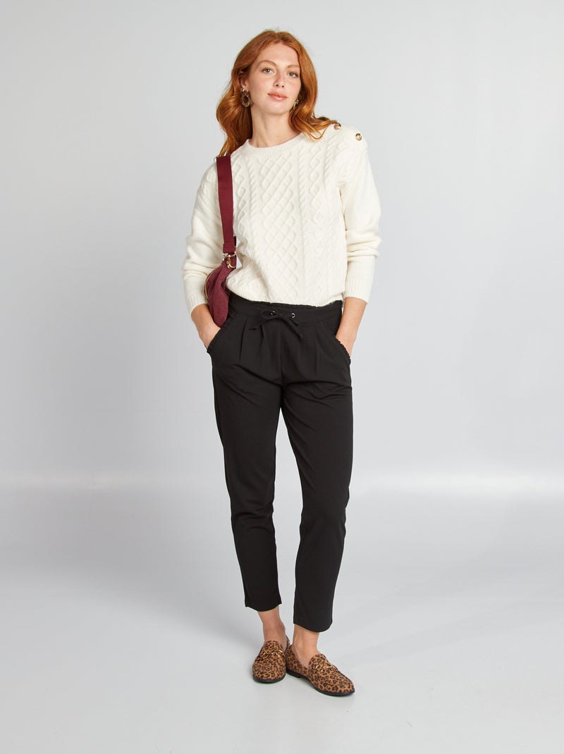 Pantalón recto 'JDY' NEGRO - Kiabi