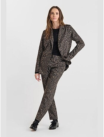 Pantalón recto LEOPARDO