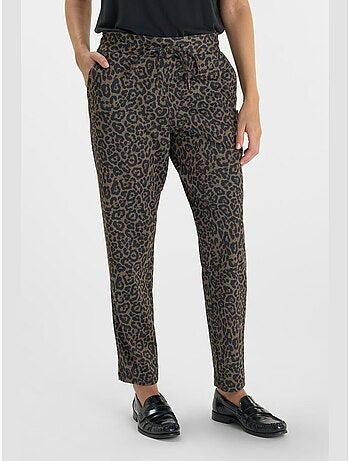 Pantalón recto LEOPARDO