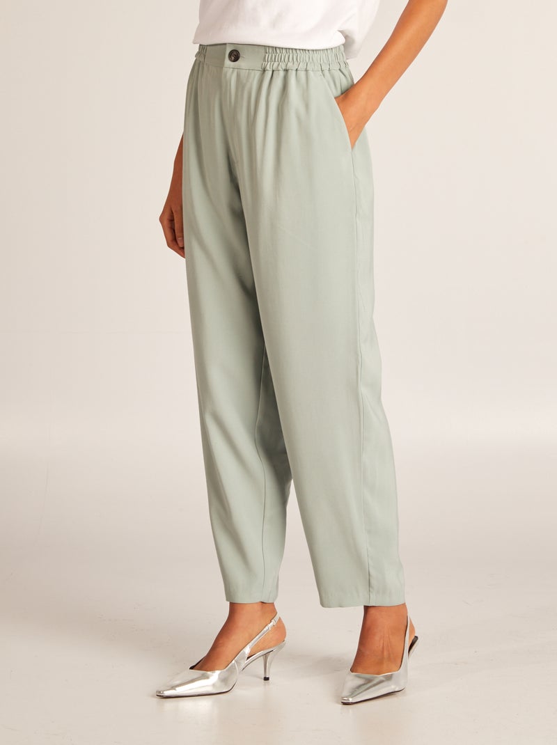 Pantalón recto liso AZUL - Kiabi