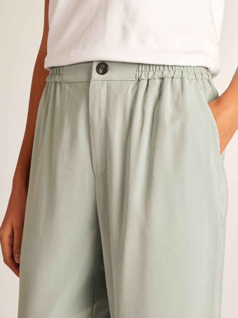 Pantalón recto liso AZUL - Kiabi