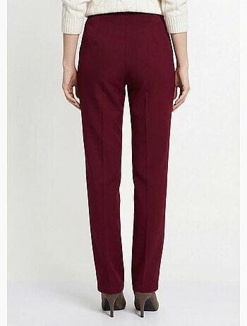 Pantalón recto liso con cintura semielástica - Afibel