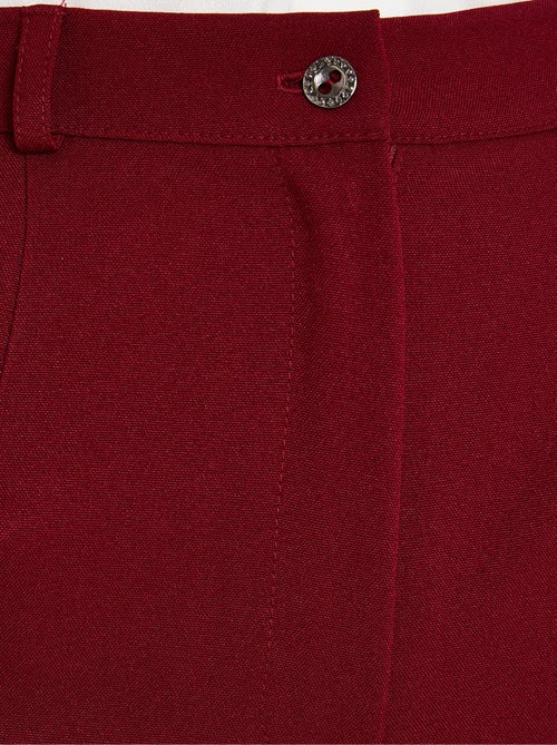 Pantalón recto liso con cintura semielástica - Afibel - Kiabi