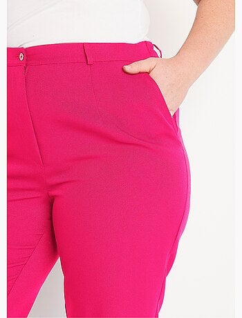 Pantalón recto liso con cintura semielástica - Afibel