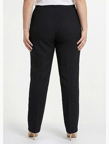 Pantalón recto liso con cintura semielástica - afibel