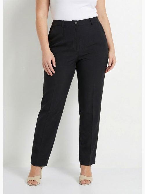 Pantalón recto liso con cintura semielástica - afibel - Kiabi