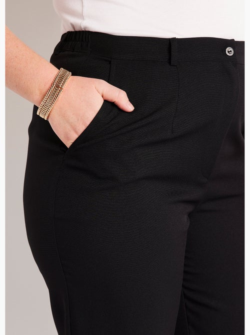 Pantalón recto liso con cintura semielástica - afibel - Kiabi