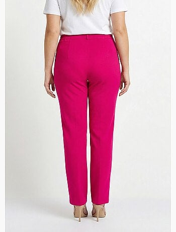 Pantalón recto liso con cintura semielástica - Afibel