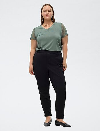 Pantalón recto liso