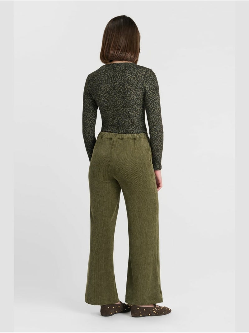 Pantalón recto margegi Caqui - Kiabi