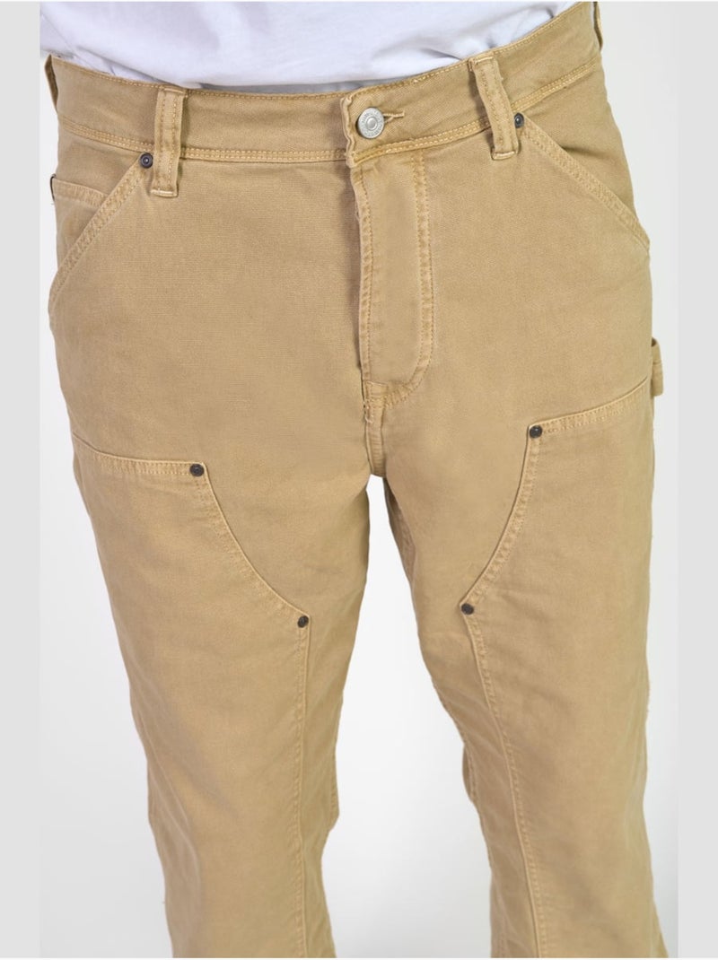 Pantalón recto MECANIK Beige - Kiabi