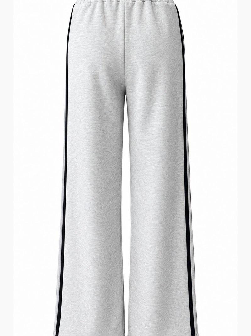 Pantalón recto mixray Gris claro - Kiabi