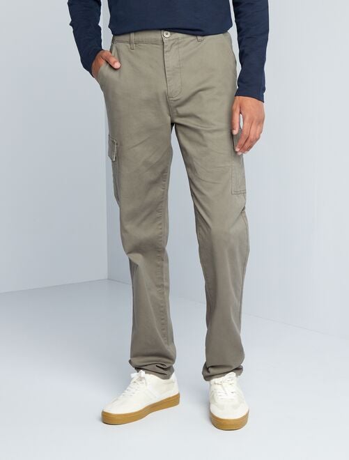 Pantalón recto multibolsillos +1,90 m - L38 - Kiabi