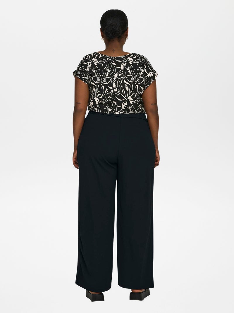 Pantalón recto 'Only Carmakoma' NEGRO - Kiabi