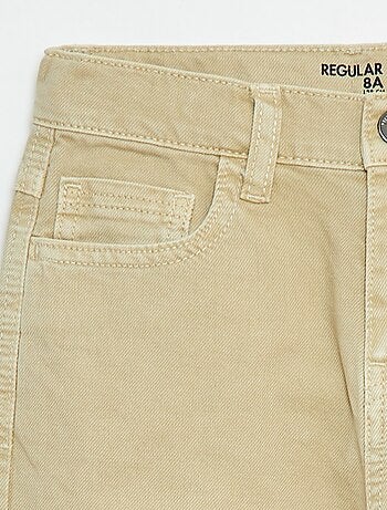 Pantalón recto regular fit con 5 bolsillos