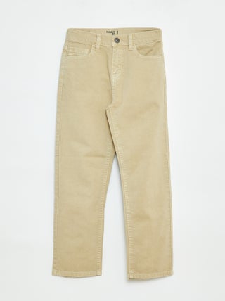 Pantalón recto regular fit con 5 bolsillos