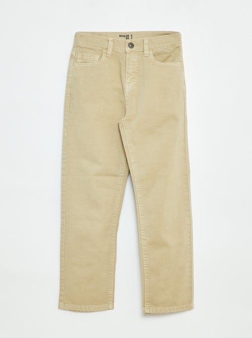 Pantalón recto regular fit con 5 bolsillos - Kiabi