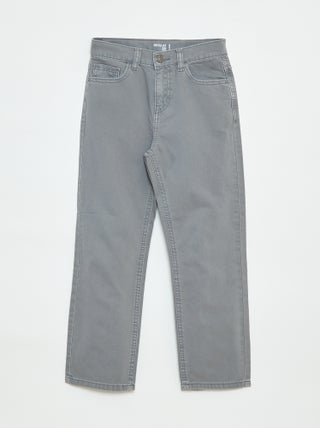 Pantalón recto regular fit con 5 bolsillos