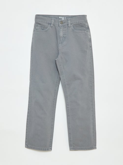 Pantalón recto regular fit con 5 bolsillos - Kiabi