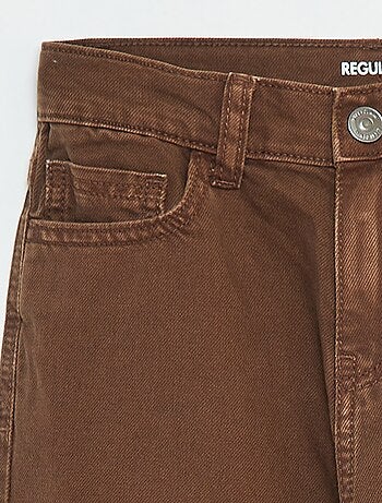 Pantalón recto regular fit con 5 bolsillos