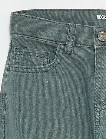 Pantalón recto regular fit con 5 bolsillos