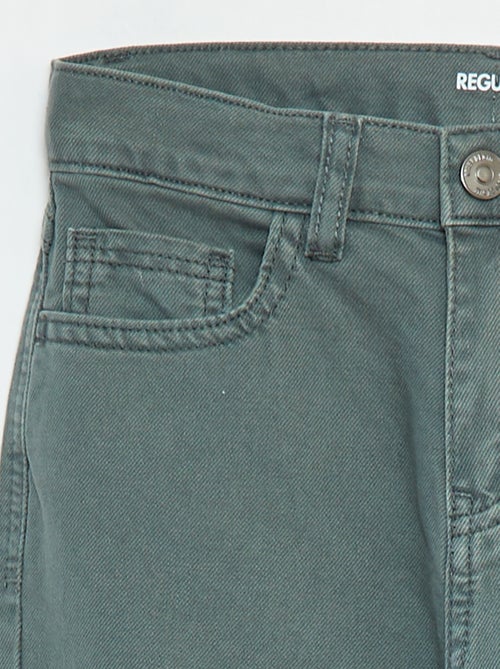 Pantalón recto regular fit con 5 bolsillos - Kiabi