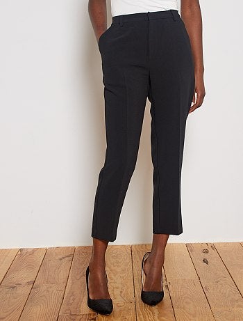 Pantalón recto tobillero elástico en la parte trasera - Kiabi