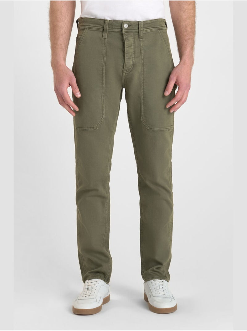 Pantalón recto TRABAJO Caqui - Kiabi