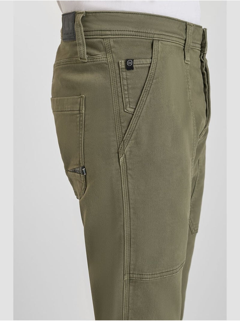 Pantalón recto TRABAJO Caqui - Kiabi