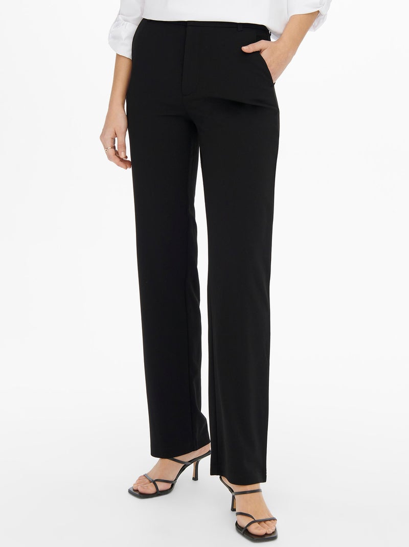Pantalón recto vaporoso 'JDY' negro - Kiabi