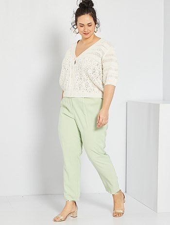 Rebajas Pantalones de vestir para mujer en tallas grandes baratos - Moda -  Kiabi