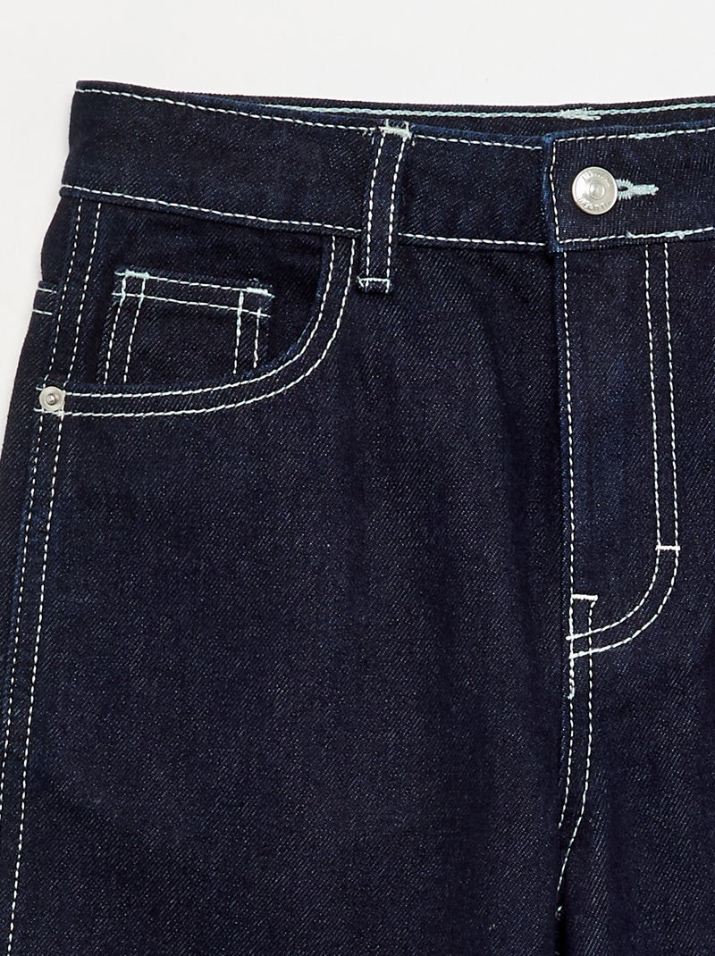 Pantalón recto vaquero Azul - Kiabi