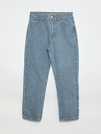 Pantalón recto vaquero con estampado