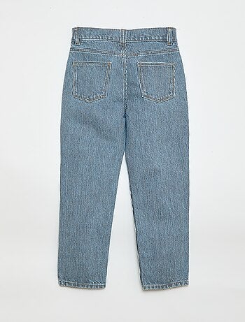 Pantalón recto vaquero con estampado