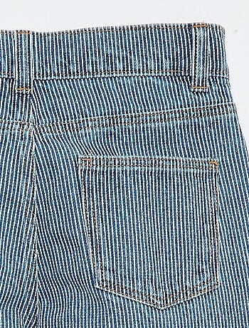 Pantalón recto vaquero con estampado