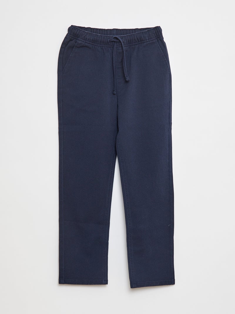 Pantalón regular - Corte más cómodo azul - Kiabi
