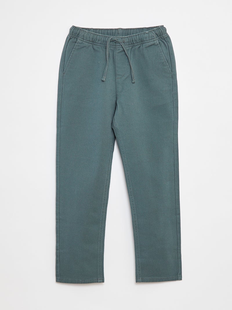 Pantalón regular - Corte más cómodo Verde - Kiabi