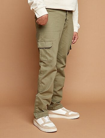 Pantalón regular con bolsillos con solapa - So Easy