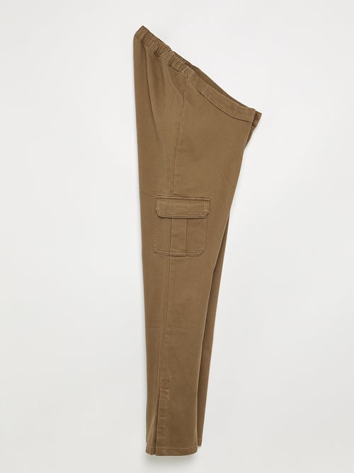 Pantalón regular con bolsillos de solapa - colección fácil de poner - Kiabi
