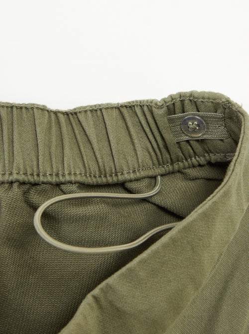 Pantalón regular con bolsillos de solapa - colección fácil de poner - Kiabi