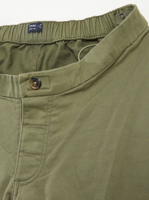 Pantalón regular con bolsillos de solapa - colección fácil de poner - Kiabi