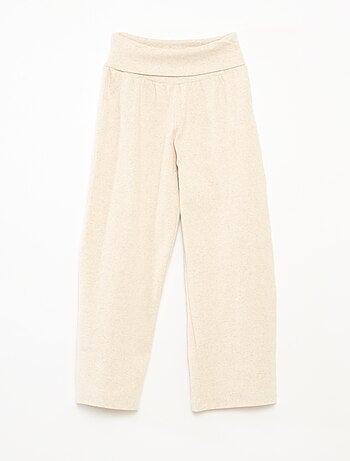 Pantalón regular con cintura elástica
