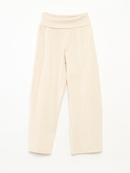 Pantalón regular con cintura elástica - Kiabi