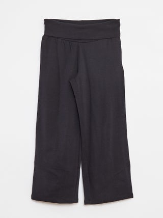 Pantalón regular con cintura elástica