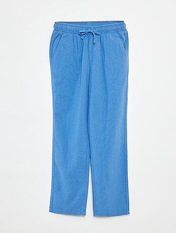Pantalón regular de lino