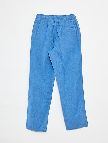 Pantalón regular de lino